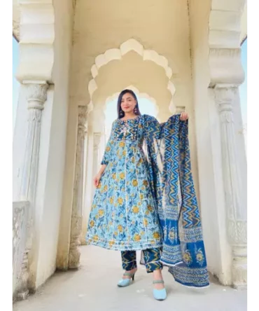 Cotton Kurti, Pant Dupatta