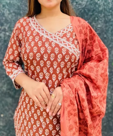 Kurti with Pant and Dupatta