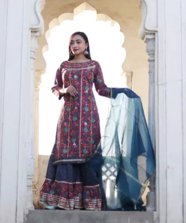 Kurti Sharara and Dupatta Set
