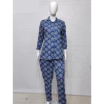 dark blue heavy rayon Co-ord set