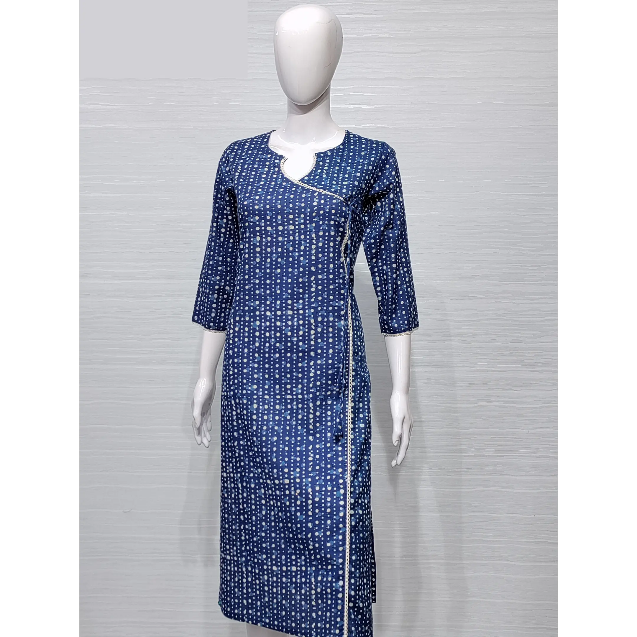 Casual Wear Straight Angrakha Style Kurti at Rs 350 in Mysore | ID:  23923549148