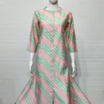 Leheriya Print Bamboo Silk Princess Cut with Two Side Pocket