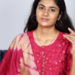 Rani Pink Pure Silk Thread Work Kurti, Pant, and Dupatta Set